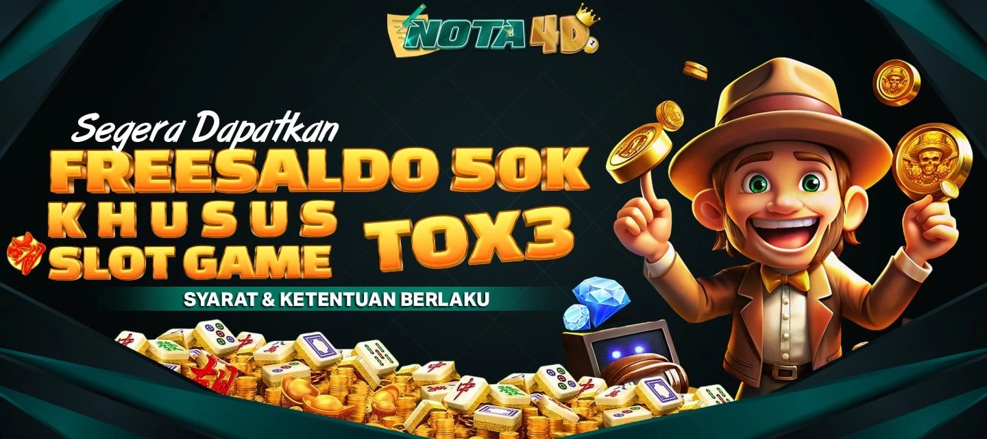 FREE SALDO NEW MEMBER 50.000